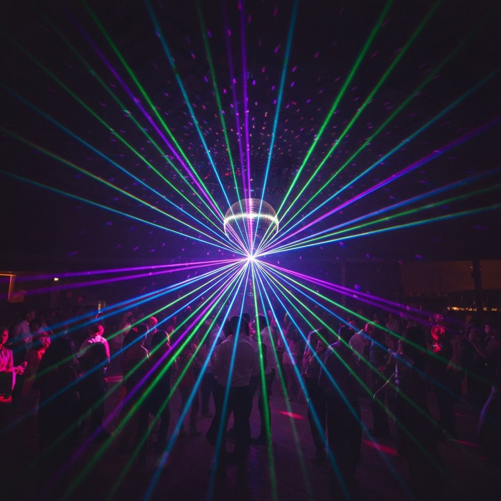 DJ profesional para fiestas y celebraciones en Madrid con luces láser y máquina de humo